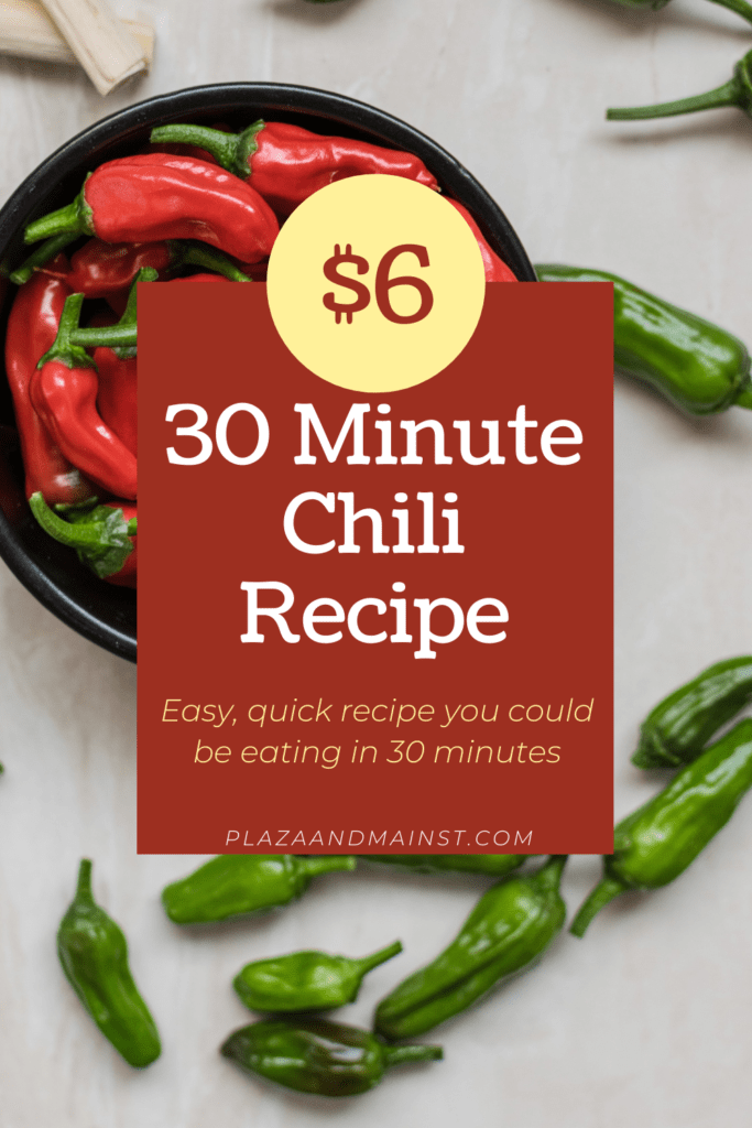 Plaza Chili Recipe Food Friday Quick Easy Cheap